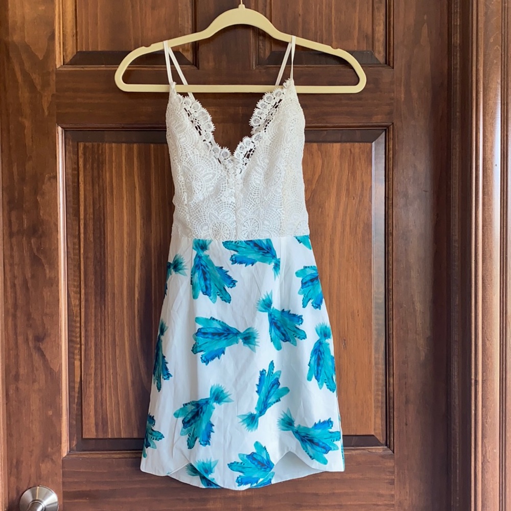 lace and silk dress